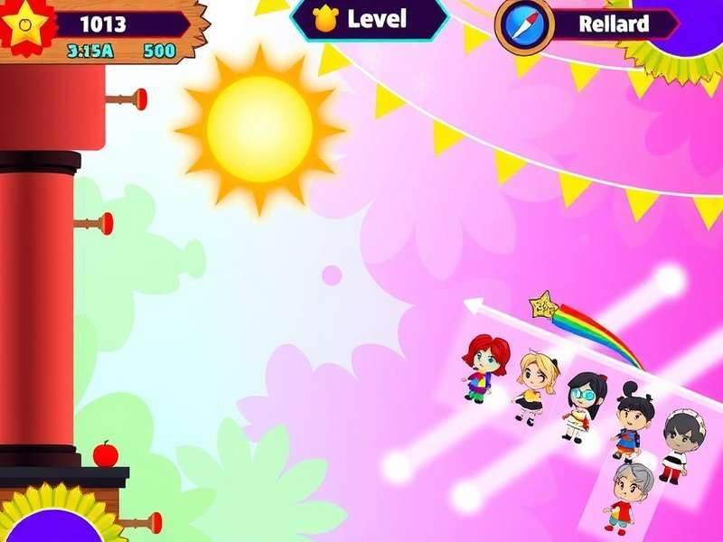 Festival Of Colors Rush level selection screen